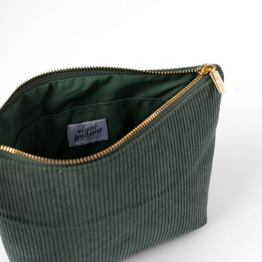 Jade Corduroy Carry-All Pouch