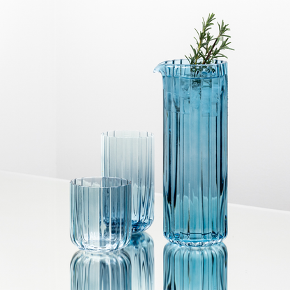 Blue Glass Carafe Gaia Jug—1.2L