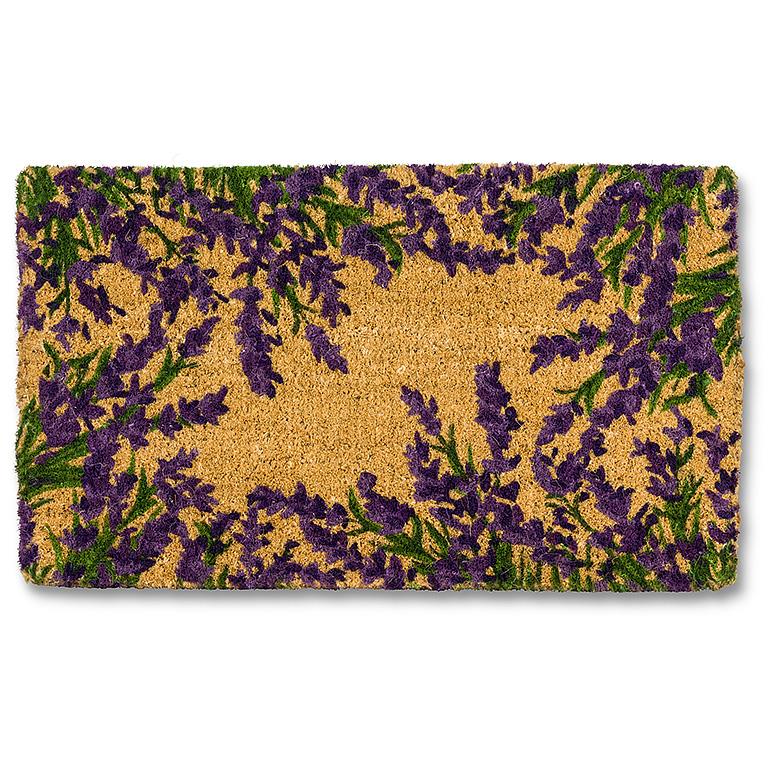 Lavender Blooms Coir Fiber Doormat