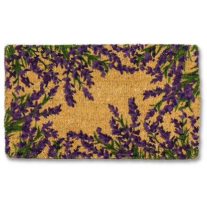 Lavender Blooms Coir Fiber Doormat
