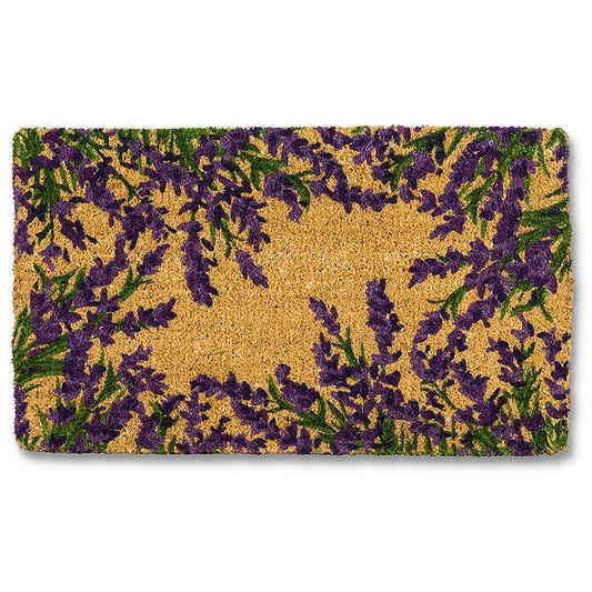 Lavender Blooms Coir Fiber Doormat