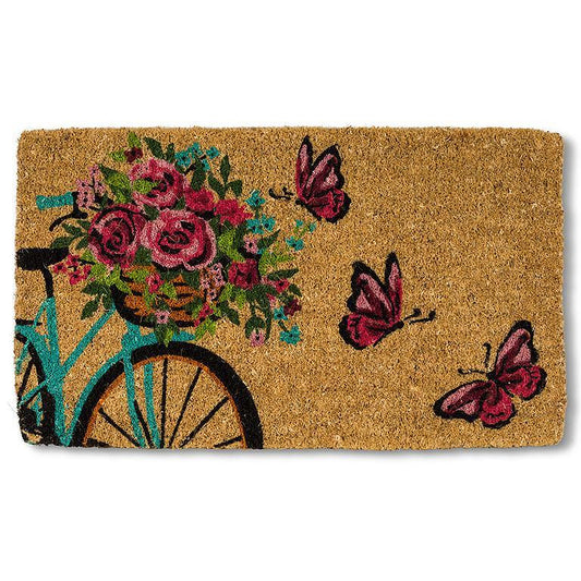 Butterflys & Bicycle Doormat
