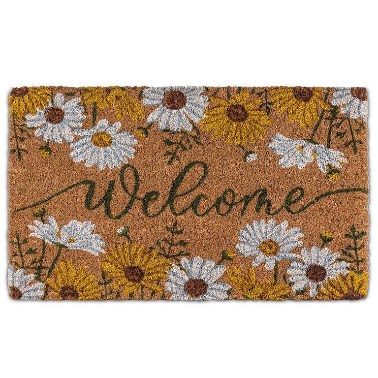 Happy Daisy Welcome Doormat