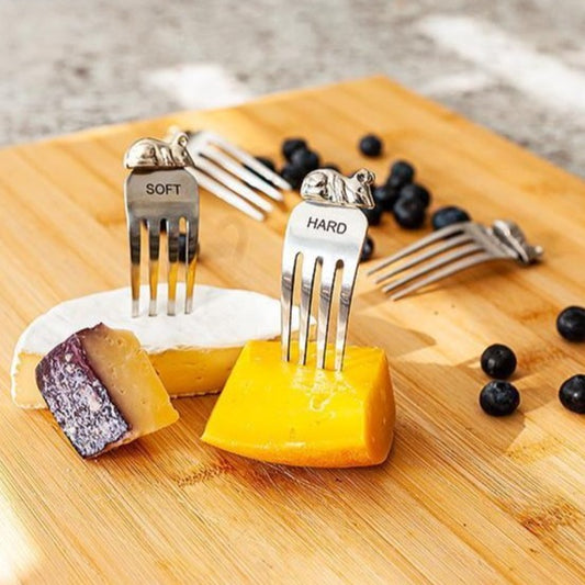 "Squeaks" Cheese Markers with Mouse - Set of 4