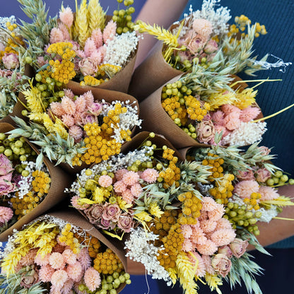 Pink Lemonade Dried Floral Bouquet