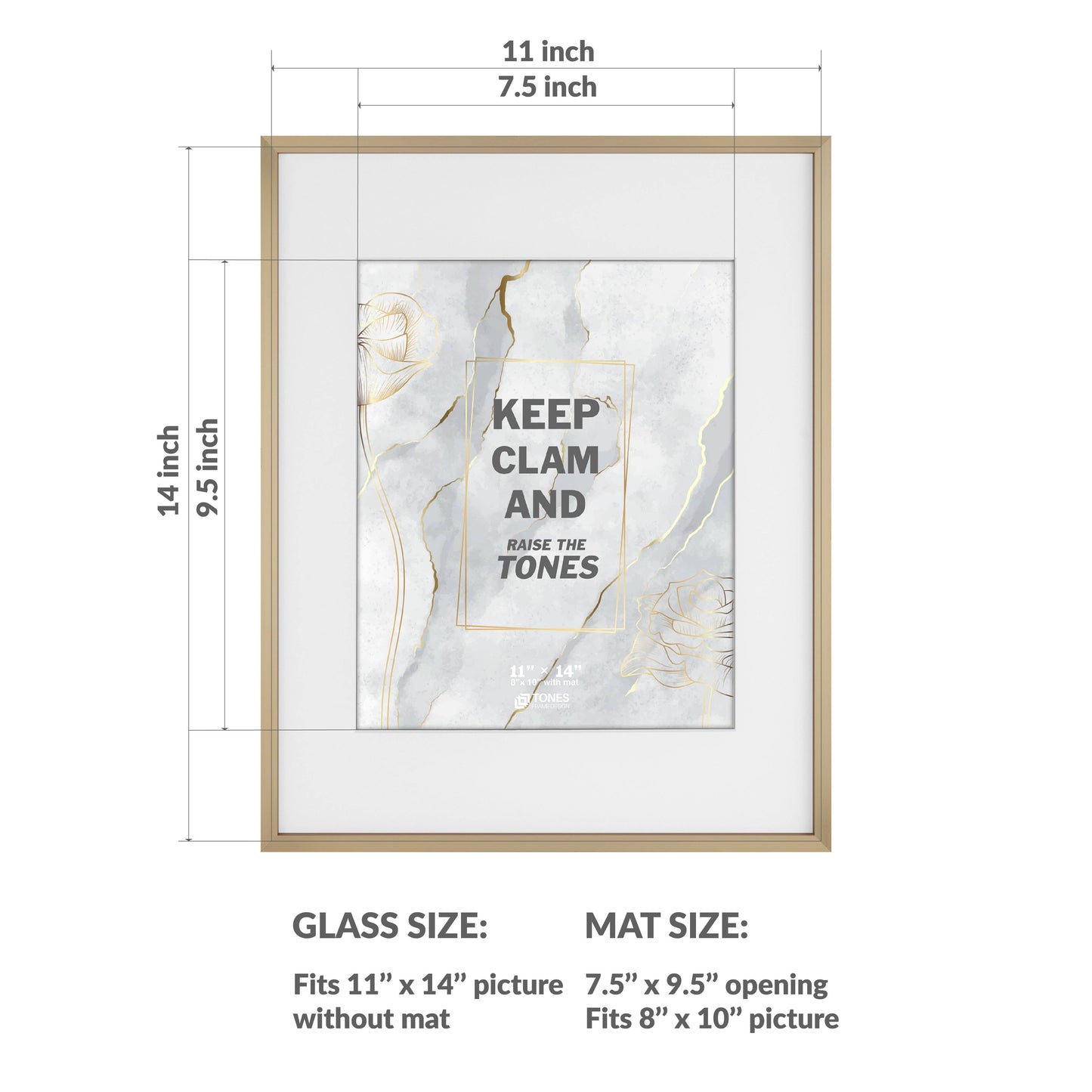 11x14 Aluminum Picture Frame