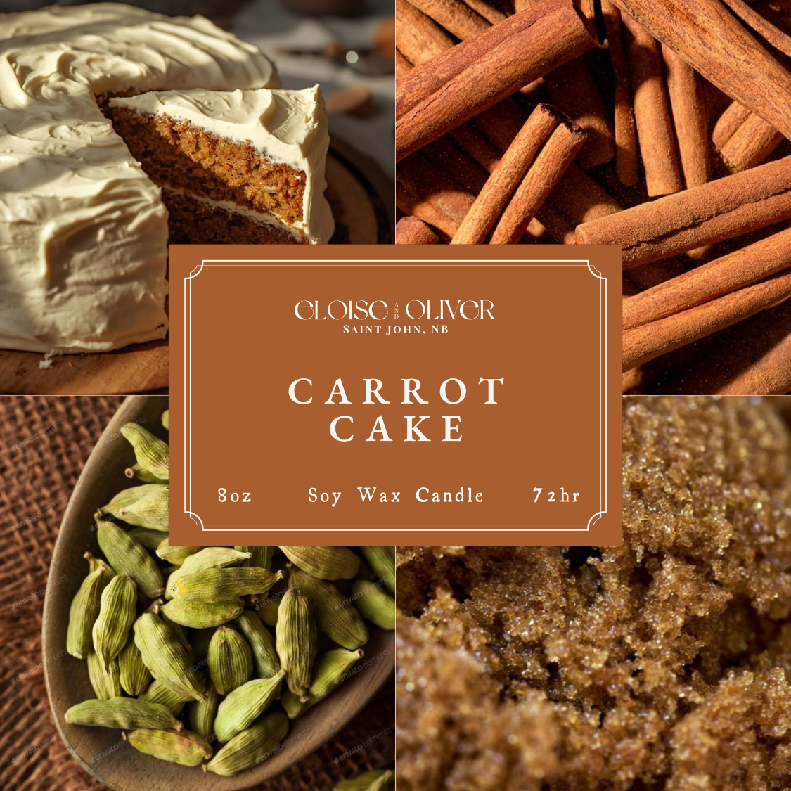 Carrot Cake Soy Candle-8oz