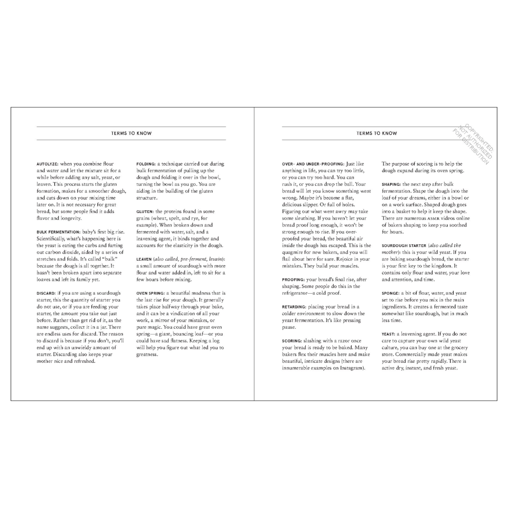 The Bread Baker's Notebook
