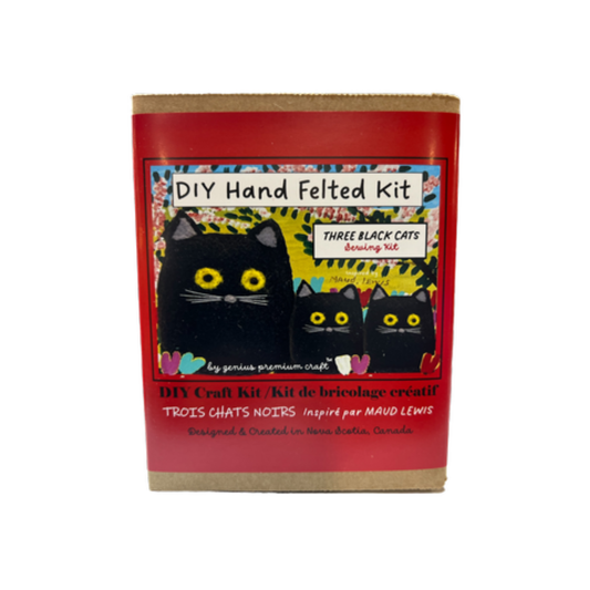 Maud Lewis 3 Black Cat Sewing Kit