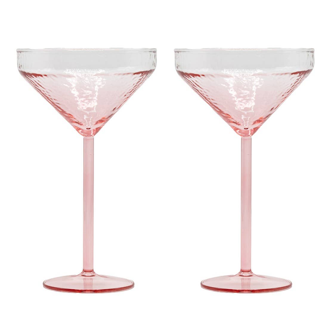 Pink Claude Martini Glass—Set of 2