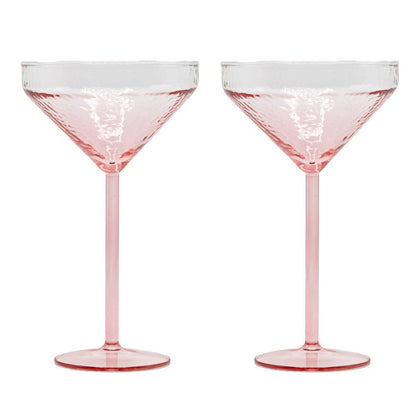 Pink Claude Martini Glass—Set of 2