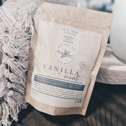 Vanilla Mint Bath Soak, 10oz
