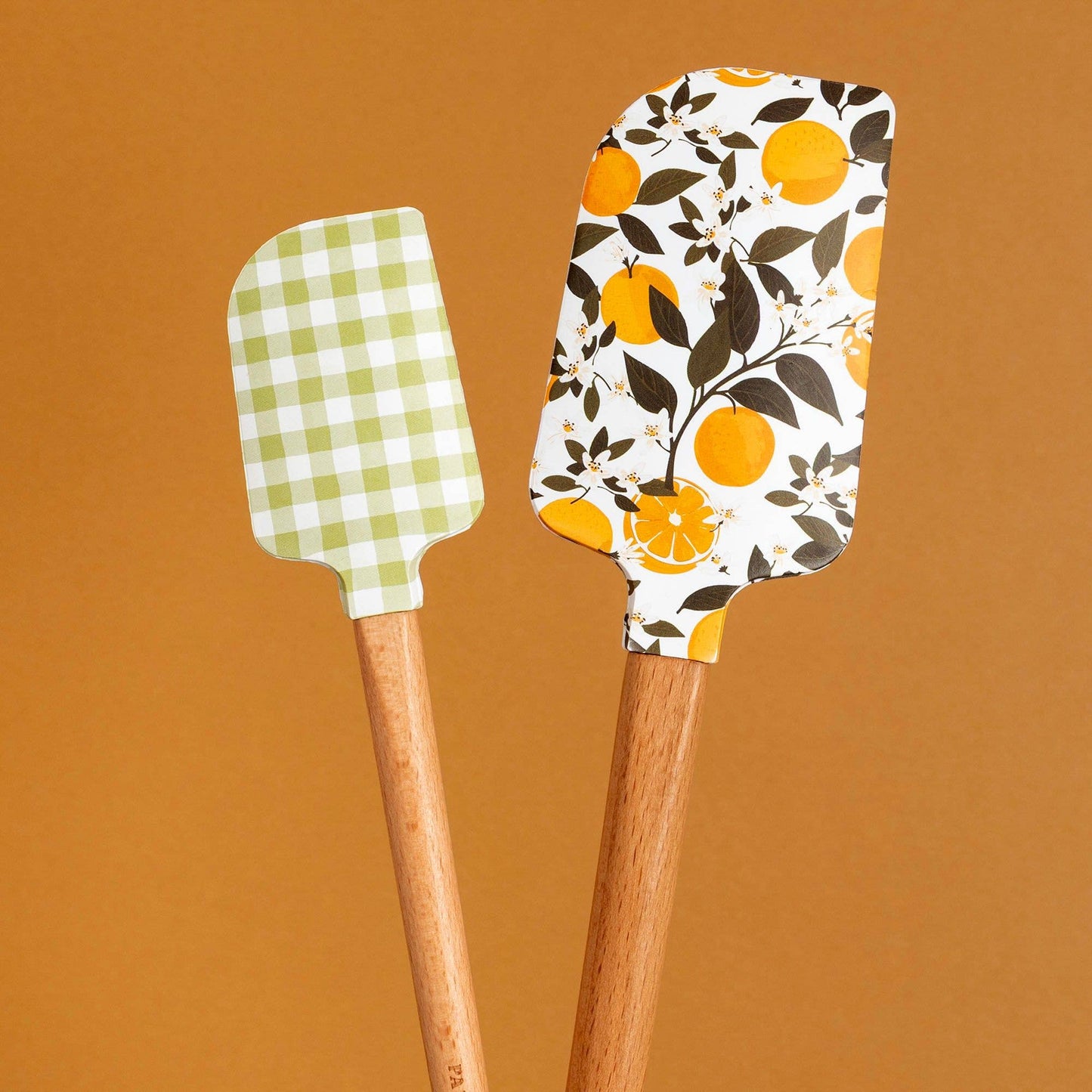 Orange Orchard Silicone Kitchen Spatulas - Set of 2