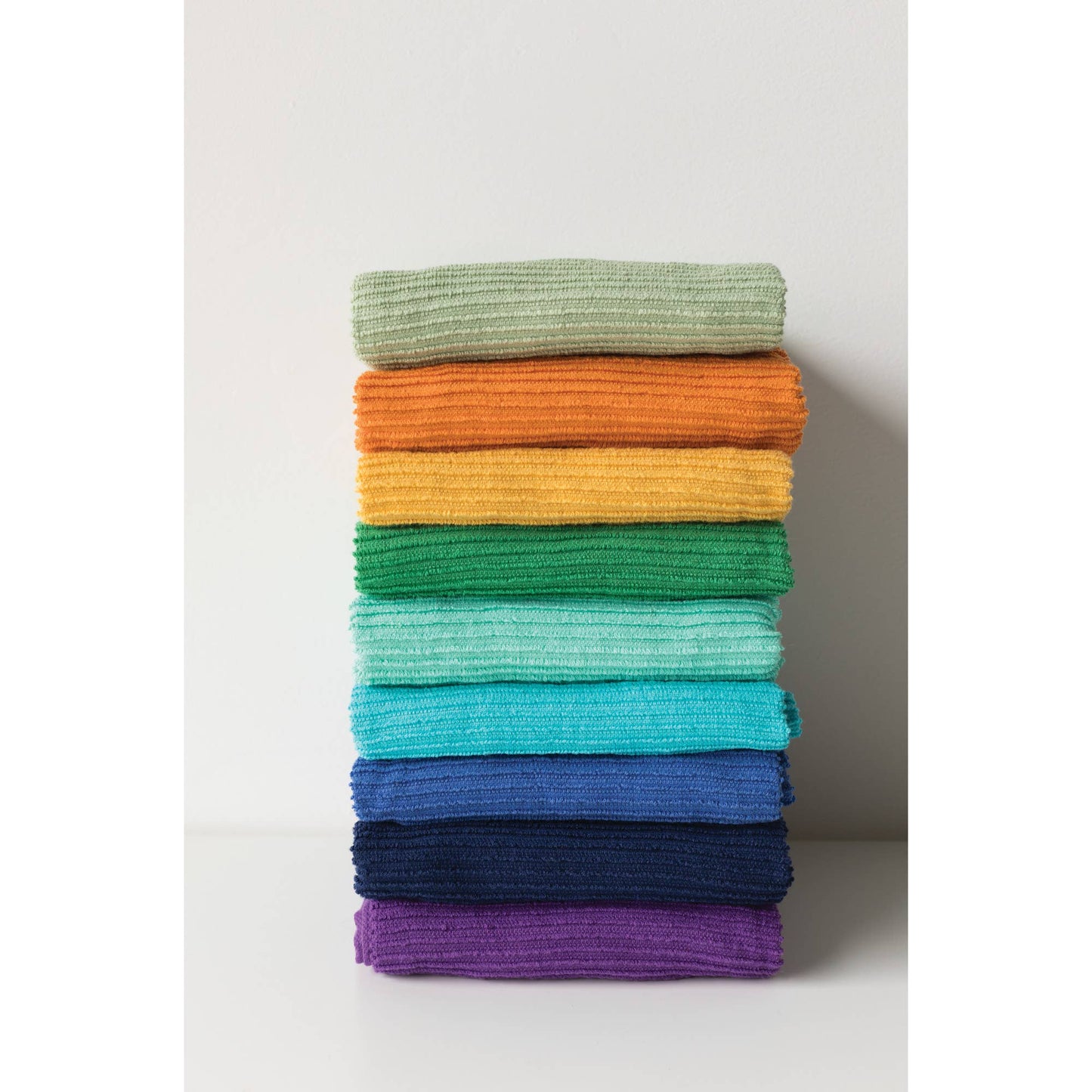 Ripple Indigo Turkish Cotton Dishtowel