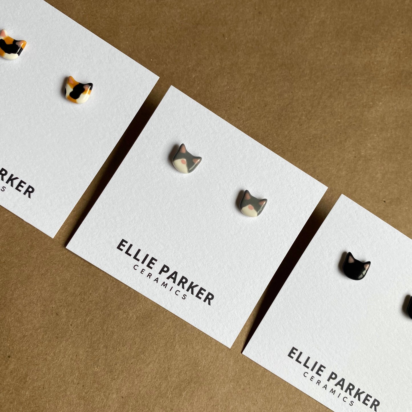 Ceramic Cat Studs