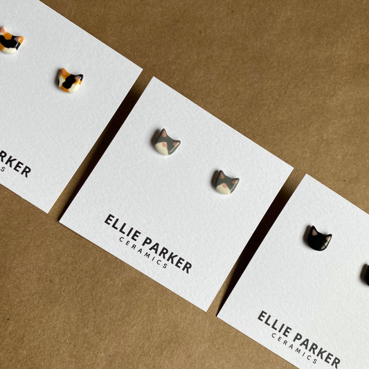 Ceramic Cat Studs
