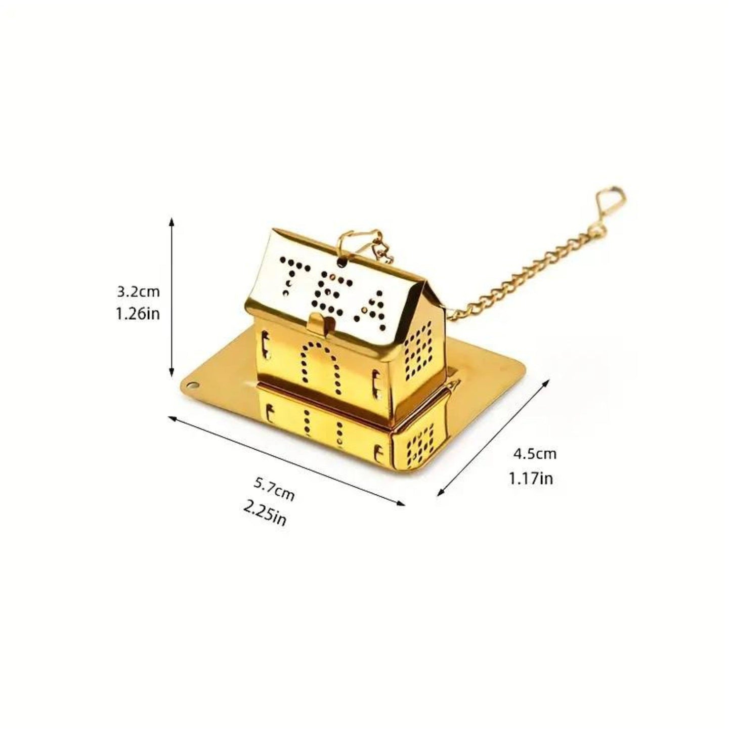 Golden House Tea Infuser: Steep with Style & Elegance