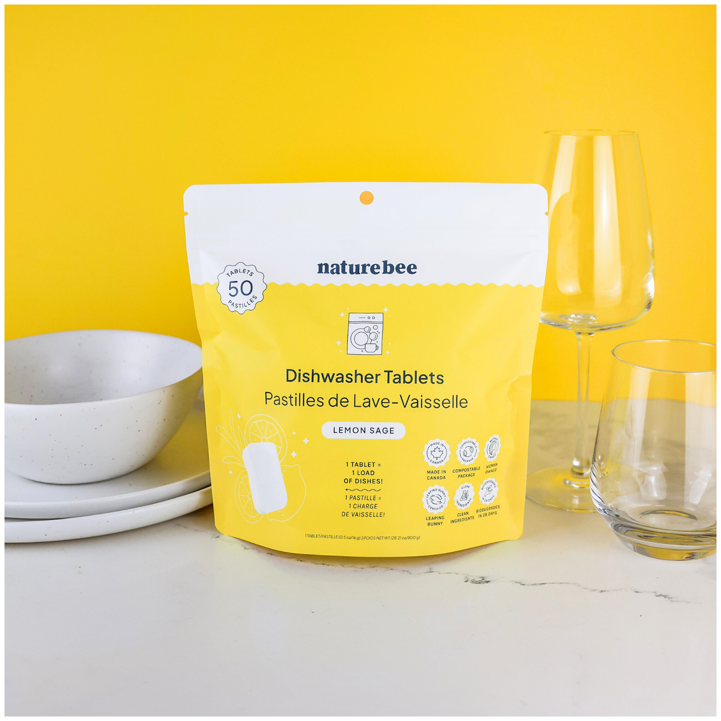 Lemon Dishwasher Tablets—50 Tablets