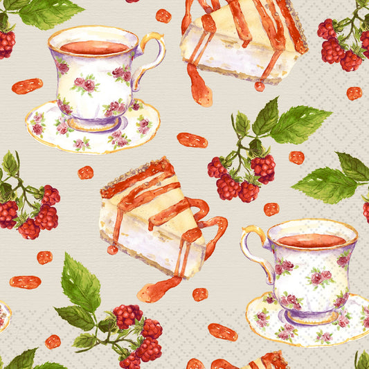 Tea & Cake Cocktail Napkin