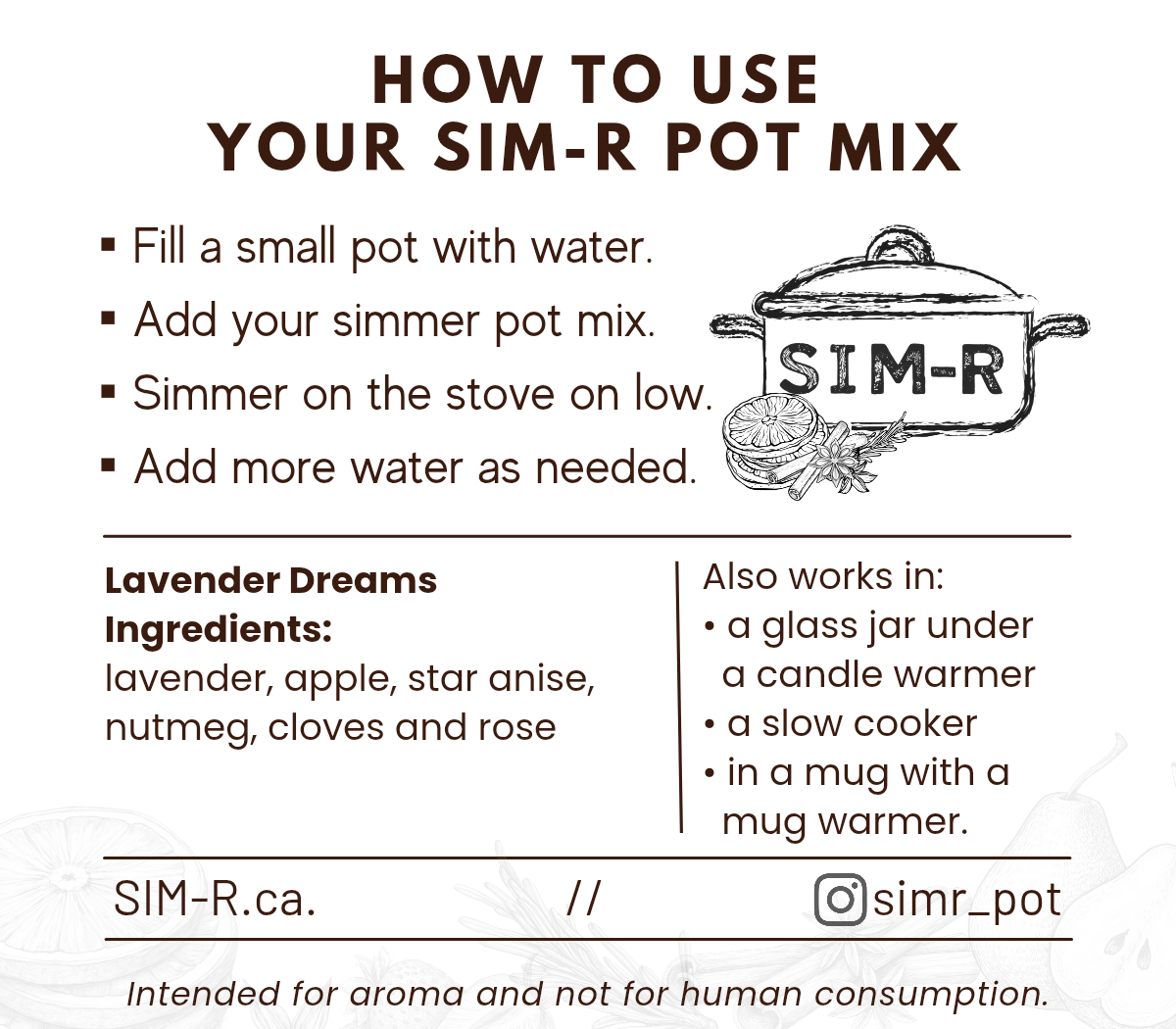 Lavender Dreams Simmer Pot Mix