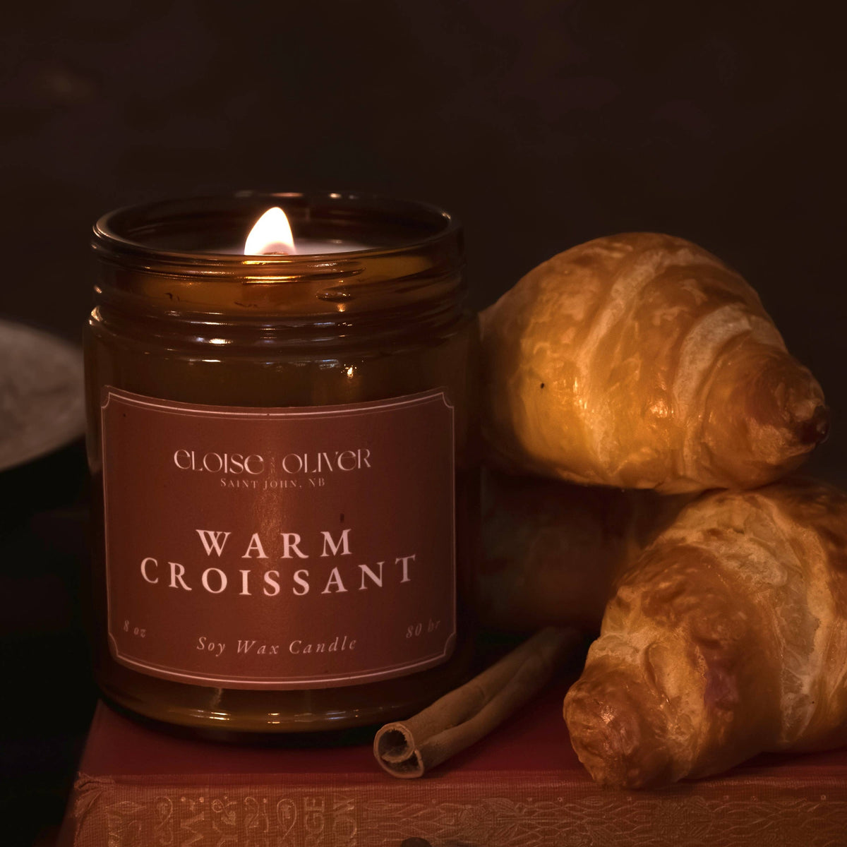 8oz Warm Croissant Scented Candle
