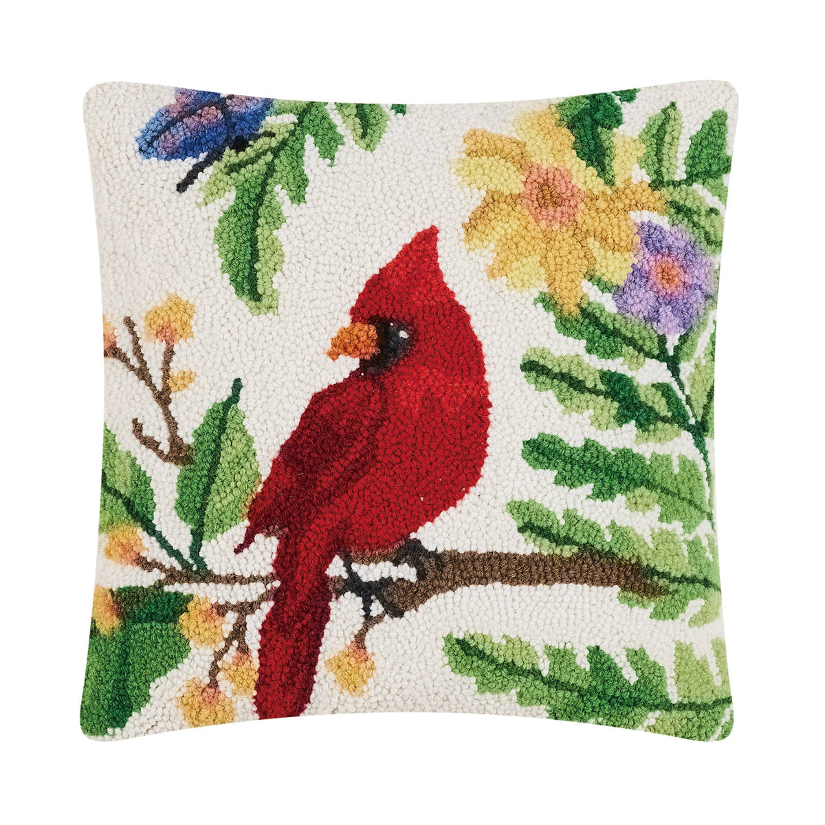 Cardinal Wool Hook Pillow