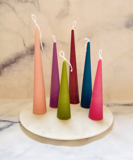 Medium Beeswax Slim Cone Taper