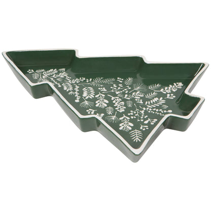Winterberry Shaped Christmas Tray