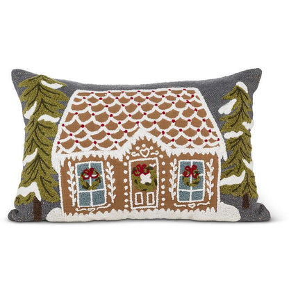 Large Gingerbread House Pillow