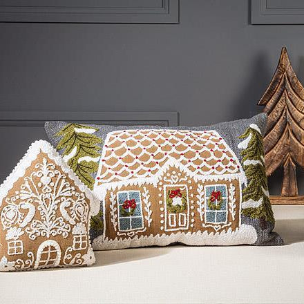Large Gingerbread House Pillow