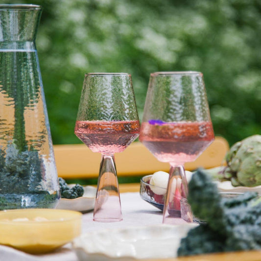 Pink Claude Wine Glass—Set of 2