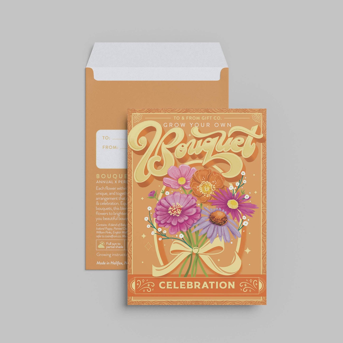 Grow Your Own Bouquet (Celebrate)—Floriography Seed Packet