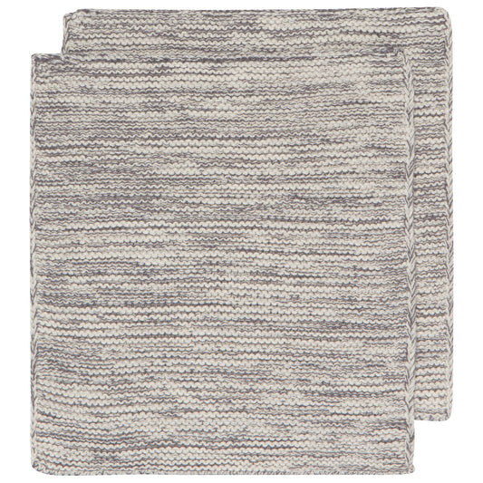 Shadow Hand-Knit Cotton Dishcloths–Set of 2