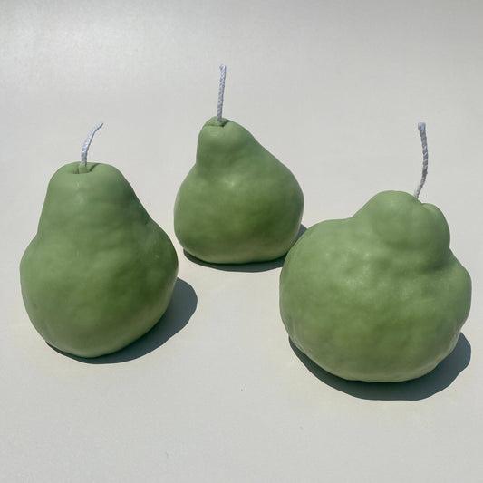 Juicy Green Pear Candle—Handcrafted Soy Wax Delight