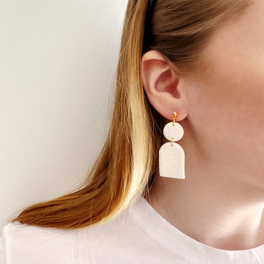 Melodie Earring in Warm Beige