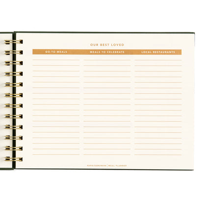 Floral Weekly Meal Planner