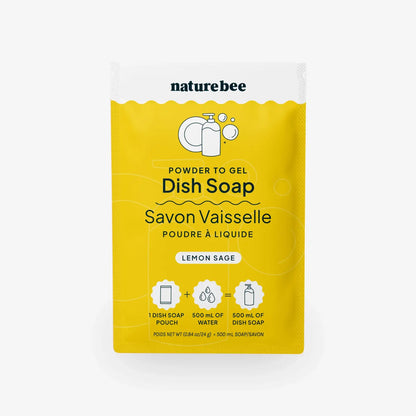 Lemon Sage—Powder to Gel Dish Soap Refills