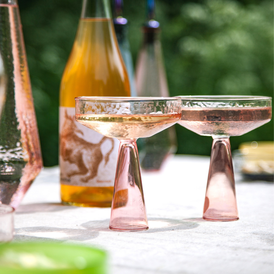 Pink Claude Coupe—Set of 2