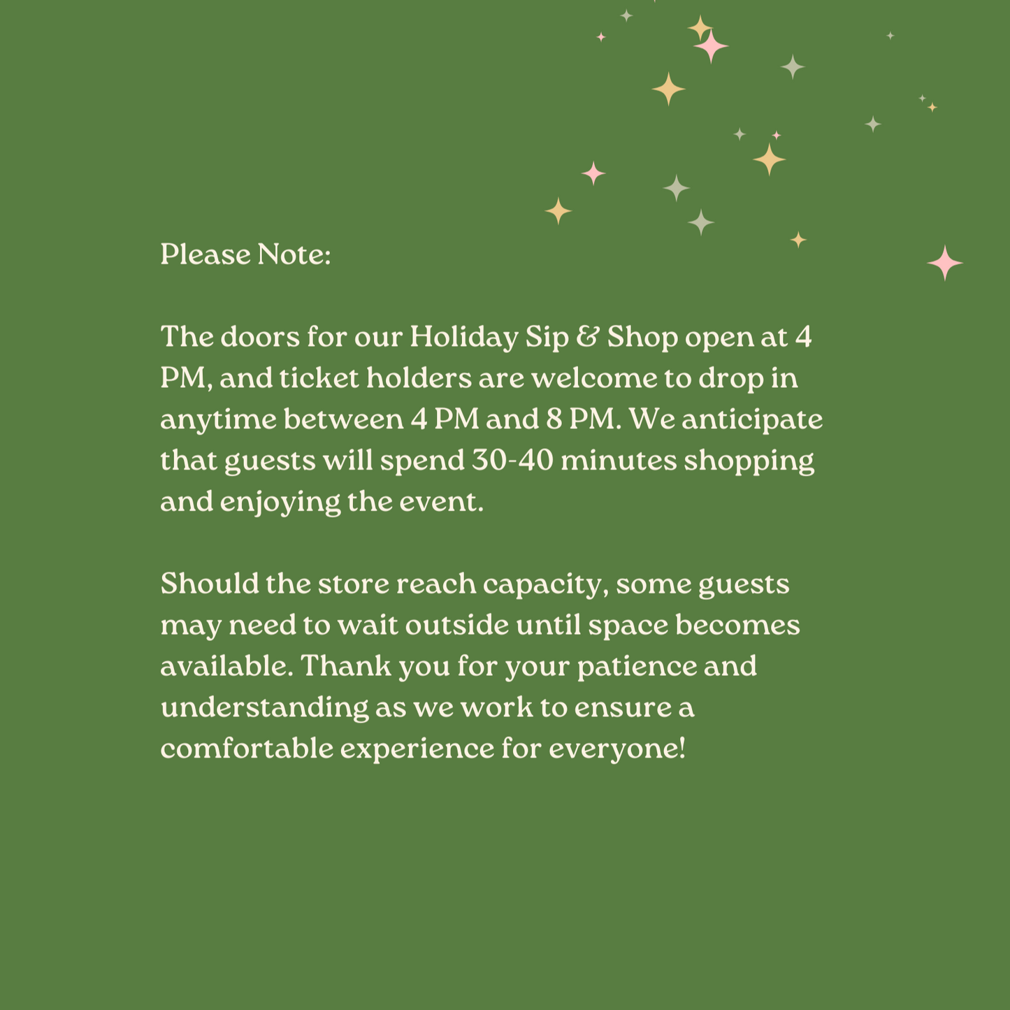 Holiday Sip & Shop Event at Marmalade