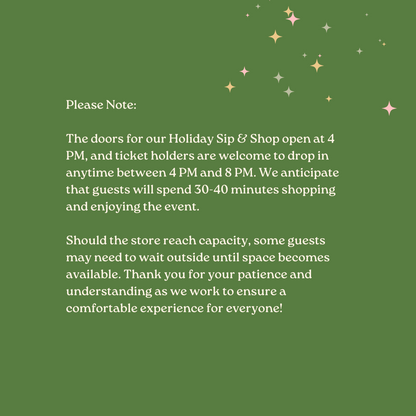 Holiday Sip & Shop Event at Marmalade
