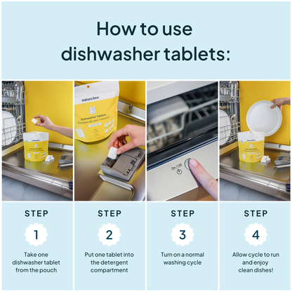 Lemon Dishwasher Tablets—50 Tablets