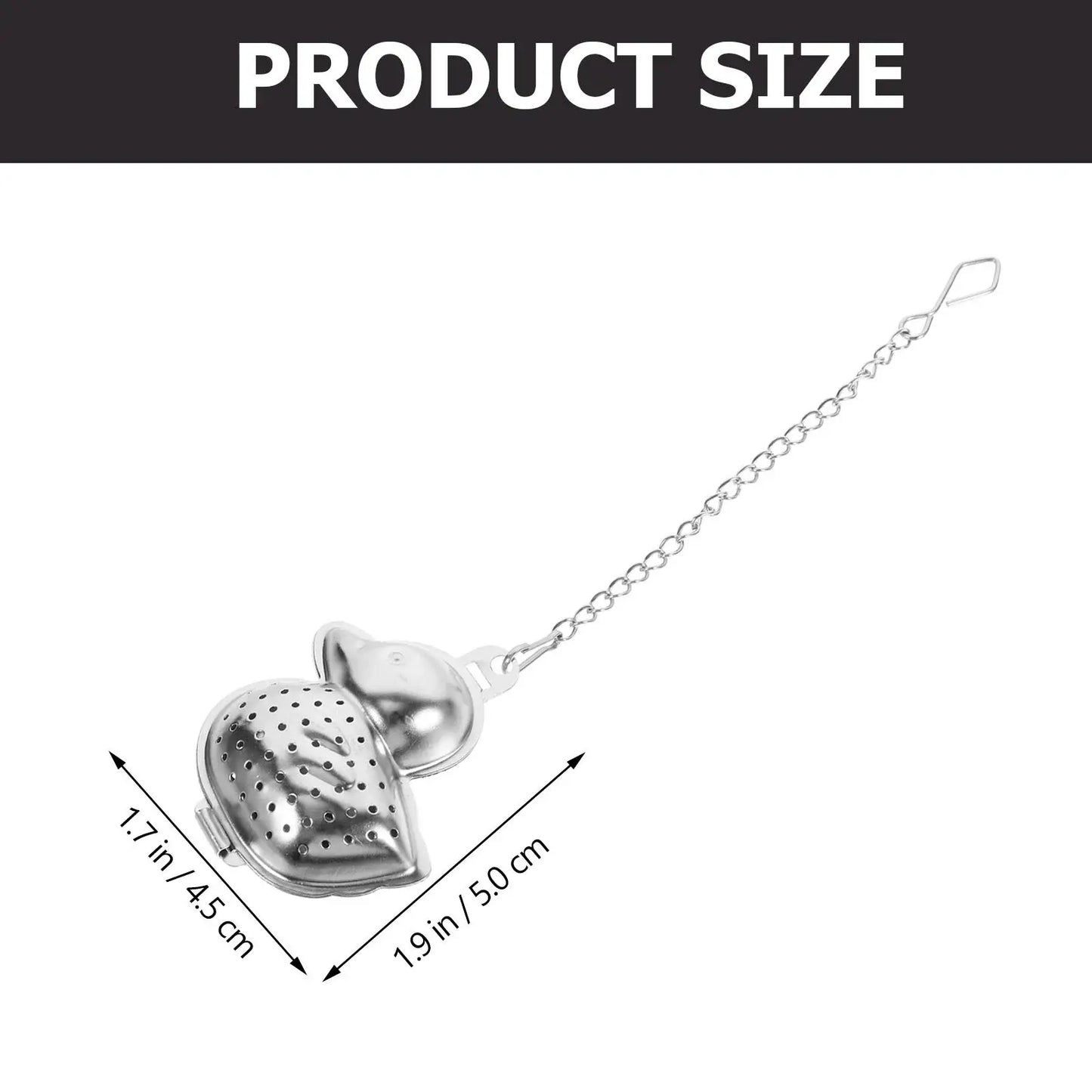 Duck Stainless Steel Tea Infuser, Hanging Mesh Strainer: Duck+Drip Tray