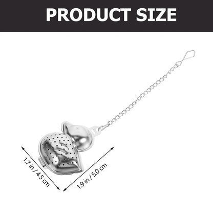 Duck Stainless Steel Tea Infuser, Hanging Mesh Strainer: Duck+Drip Tray