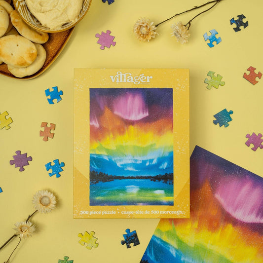 Rainbow Northern Lights—500-Piece Puzzle