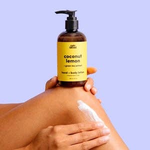 Coconut Lemon Hand and Body Lotion Vegan—8oz