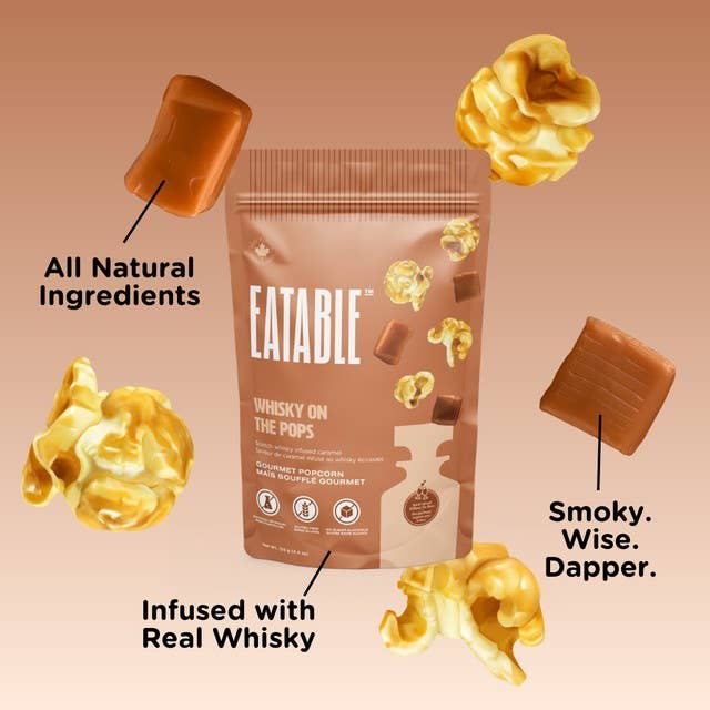 Whisky on the Pops Gourment Caramel Popcorn—125 g