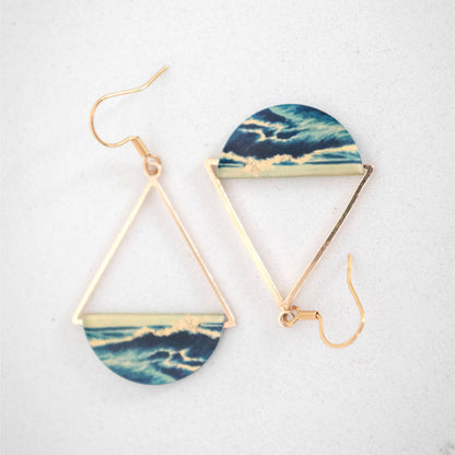 Tidal Wave Earrings—Gold