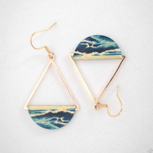 Tidal Wave Earrings—Gold