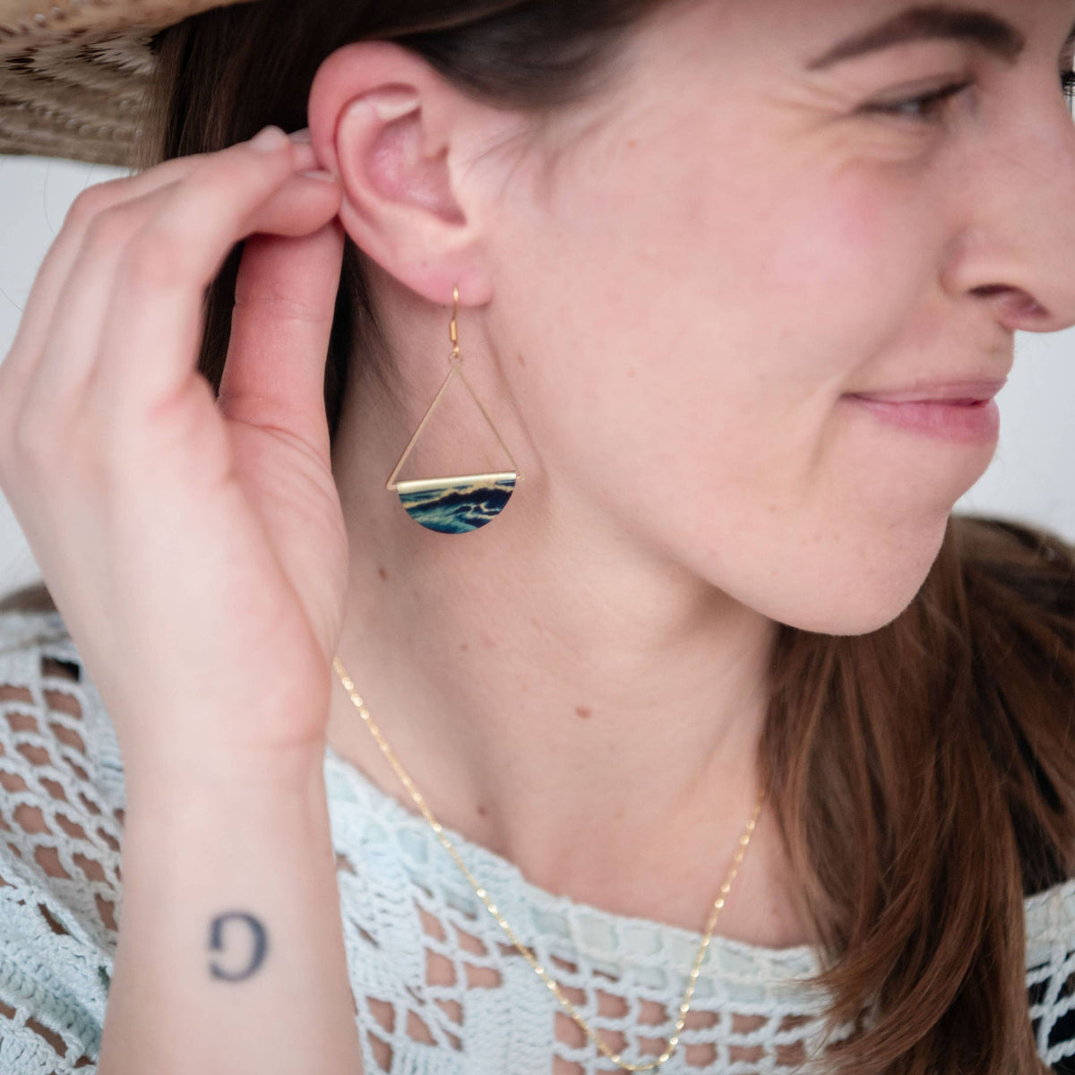 Tidal Wave Earrings—Gold