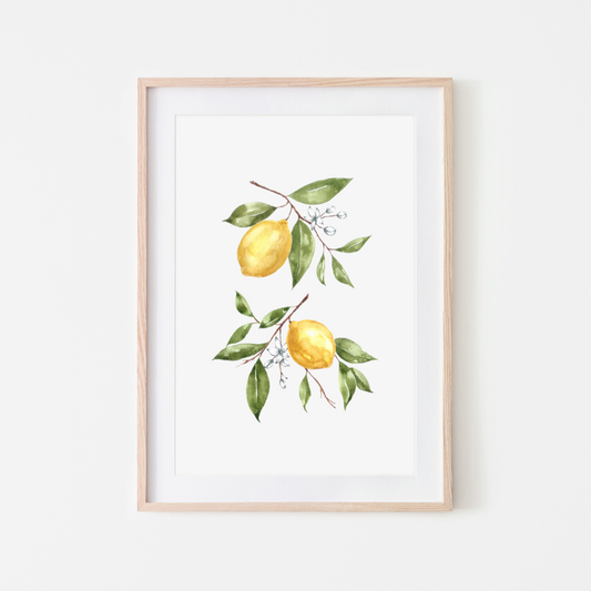 Lemon Print: 8x10 in